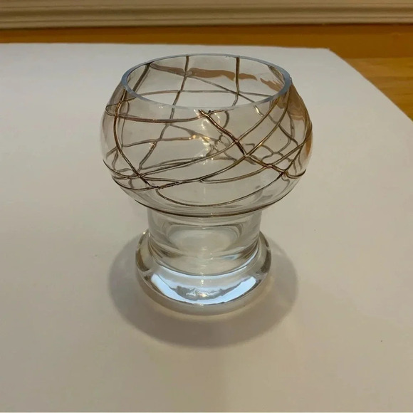 2/$30 VINTAGE PartyLite Glass/Gold Votive Holder - Picture 8 of 8